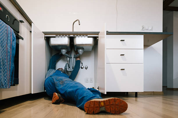 Professional Emergency Plumber technician working in Homer, IL